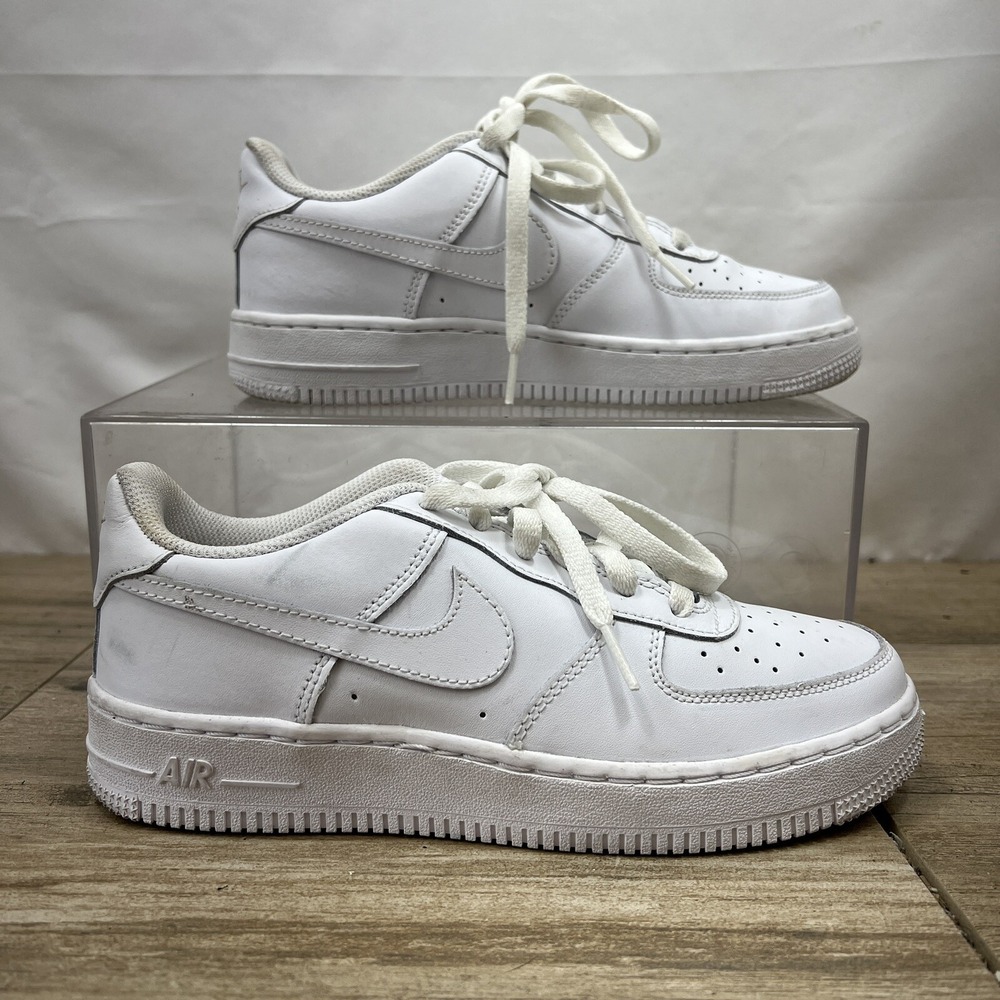 Nike Air Force 1 Low Athletic Shoes 5.5 Y DH2920-111 Youth Triple White